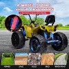 24V 2-Seater Kids ATV Quad, 4WD Ride On Car w/4×100W Motors, Dual 7Ah Batteries, Accelerator Handle, Lights & Music - 3 of 4