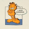 Garfield The Cat Men's "I Hate Mondays" Graphic Print Adult T-Shirt - 2 of 3