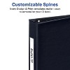 Avery 1" Mini Durable 3 Ring Binders, Round Rings, Holds 5-1/2" x 8-1/2" Paper, 175-Sheet Capacity, Black, 2 Pack (13456) - 4 of 4