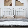 vidaXL 38.2 Inch Metal Headboard,  Farmhouse Headboard Only, White, Queen - 3 of 4