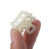 Unique Bargains Women Fashion Pearl Mini Hair Clip Pearl Oval Hairdo Clips 6 Pcs - 3 of 4