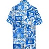 LA LEELA Men's Hawaiian Shirts Short Sleeve Button Down Shirt Mens Casual Shirts Holiday Tropical Beach Summer Party Shirts Funny - 2 of 4