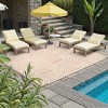 Lahome Outdoor Plastic Straw Rug-Waterproof Reversible Mat for Patio, Backyard, Camping, RV Awning - 3 of 4