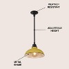 JONATHAN Y Jasper Farmhouse Industrial Indoor/Outdoor Iron LED Pendant - 3 of 4