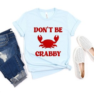 Simply Sage Market Women's Don't Be Crabby Puff Print Short Sleeve Graphic Tee - 1 of 4
