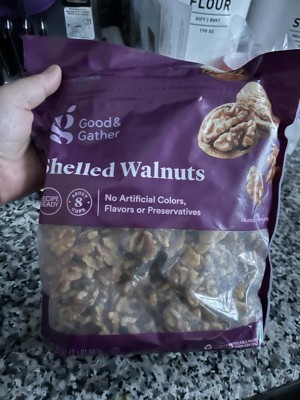 Two 16oz DESEBA Brand Shelled Walnuts Halves & Pieces Bags GREAT