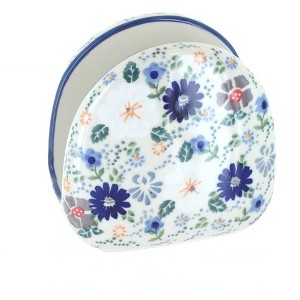 Blue Rose Polish Pottery S130 Manufaktura Napkin Holder - 1 of 2