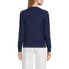 Lands' End Women's Cotton Drifter Crew Cable Pullover Sweater - 2 of 3