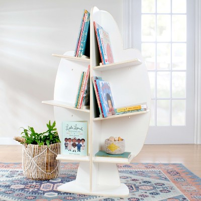 Guidecraft EdQ Reading Tree: Children's Wooden Standing Bookshelf and Classroom Book and Toy Storage Organizer