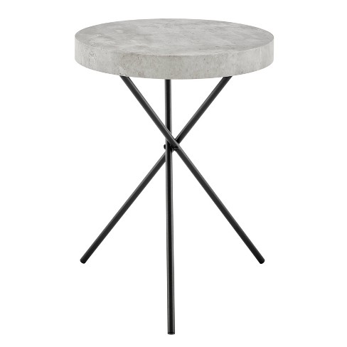 Yaheetech Tall End Table Accent Table, 30 In Industrial Side Table With  Strong Wooden Shelves-gray : Target