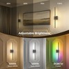 YANSUN 2-Pack Indoor Wall Light, 1-Head LED, RGB+CCT, Remote & App Control, Music Sync, Dynamic Flow Effect, 71.5cm Rod - 4 of 4