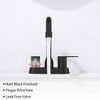 Black Dual-Handle Centerset Bathroom Sink Faucet, Ideal for RVs and 3-Hole Installations - 2 of 4
