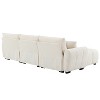 Merax L-Shaped Sectional Sofa with Free-Moving Ottoman - 4 of 4