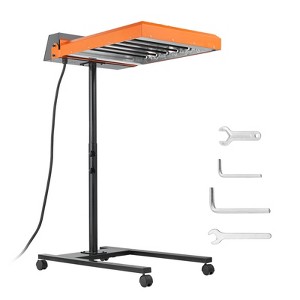 VEVOR Pro Flash Dryer 19 x 21 inch,Upgrade 6000W Automatic Infrared IR Flash Dryer Dual Fan for Screen Printing Machine,Silk Screen Dryer Black&Orange - 1 of 4