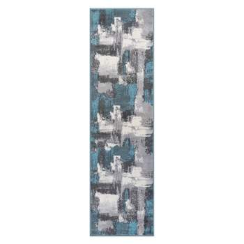 World Rug Gallery Contemporary Abstract Stain Resistant Soft Area Rug