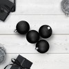 Northlight Shatterproof Matte Christmas Ball Ornaments 2.5" (60mm) - Jet Black - 60ct - 2 of 4