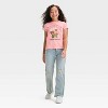 Girls' Strawberry Graphic Baby T-Shirt - Pink - 4 of 4