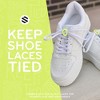 The Original Stretchlace Shoelace Knot Clips – Neon Green Shoe Lace Bow Holder Accessory (3 Pair) - 4 of 4