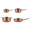 Gourmet Edge Stackable Stainless Steel Nonstick Cookware, Pots w/ Lids (8 Piece) - 3 of 4