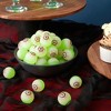 Juvale 50-Pack Glowing Eyeball Bouncy Balls, Glow in the Dark Halloween Party Supplies, Spooky Eyeballs for Halloween - 2 of 4