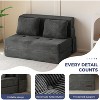 MAXYOYO Folding Sofa Bed with Pillow, 4-in-1 Tufted Sleeper Chair for Living Room - 4 of 4
