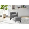 NicBex Oversized Accent Chair with Ottoman,Corduroy Sofa Chair with Plywood Frame,Modern Chair and Ottoman Sets for Bedroom,Reading Room - 2 of 4