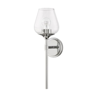 Livex Lighting Willow 1 - Light Vanity in  Polished Chrome