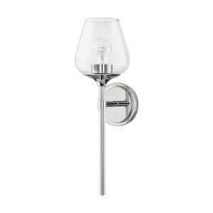 Livex Lighting Willow 1 - Light Vanity in  Polished Chrome - 1 of 4