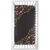 Sweet Jojo Designs Girl Photo Op Fitted Crib Sheet Boho Floral Wildflower Black Orange and Blue - 2 of 4