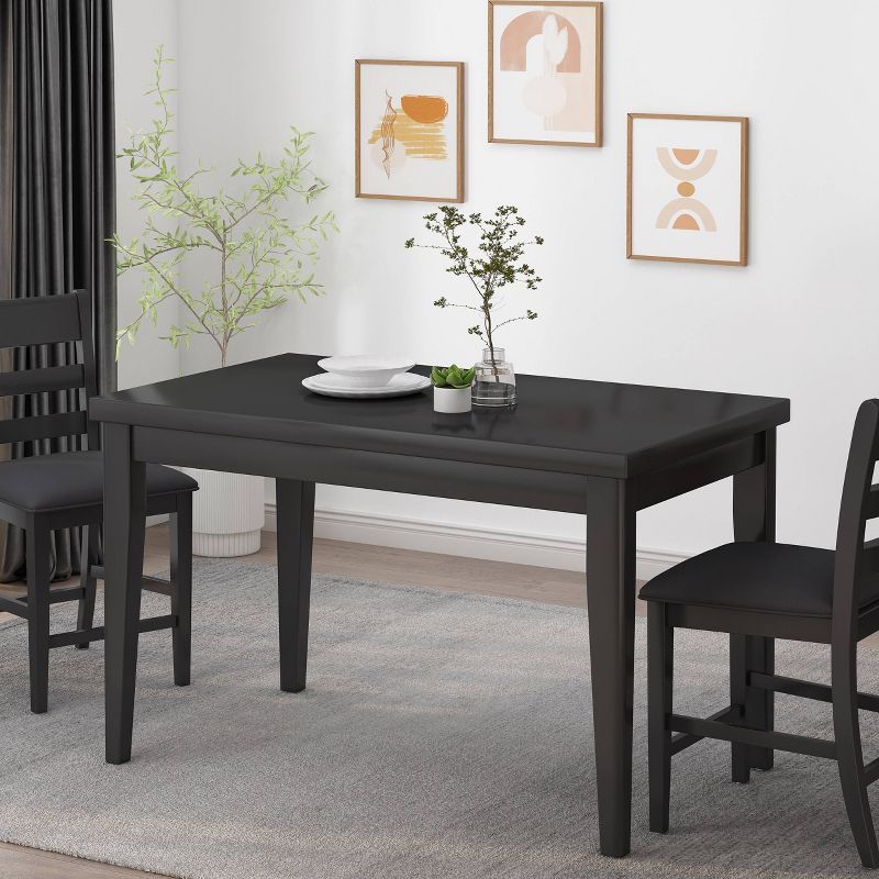 Benner Farmhouse Counter Height Wood Dining Table Black - Christopher Knight Home, 3 of 9