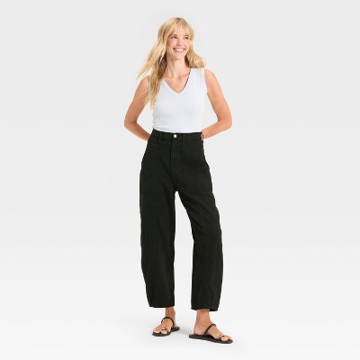 Women's High-Rise Utility Barrel Jeans - Universal Thread' - image 3