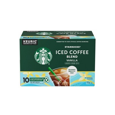 Starbucks Iced Coffee Blend Vanilla, K-Cups, 4 oz., 10 ct. Box