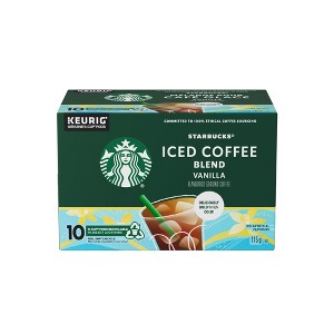 Starbucks Iced Coffee Blend Vanilla, K-Cups, 4 oz., 10 ct. Box - 1 of 1
