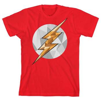 Flash Geometric Art Logo Boy's Red T-shirt
