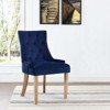 Modway Pose Tufted Performance Velvet Upholstered Dining Chair with Nailhead Trim in Navy - 4 of 4