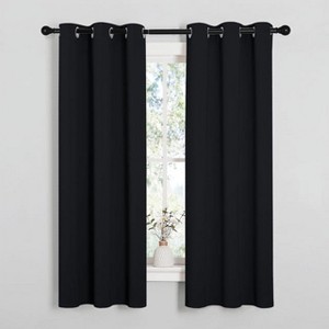 NICETOWN Grommet Top Blackout Curtains, Thermal Insulated Noise Reducing Window Drapes (Set of 2) - 1 of 4