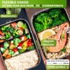 BRINJOY Stainless Steel Bento Box for Adults - Leak-Proof Lunch Box with 3 Compartments, Dishwasher Safe, Eco-Friendly (Free Seal Included) - 2 of 4