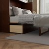 Queen Size Murphy Bed with Rattan Accent & Storage Drawer, Space-Saving Wall Bed Cabinet, Espresso/Walnut - ModernLuxe - 4 of 4