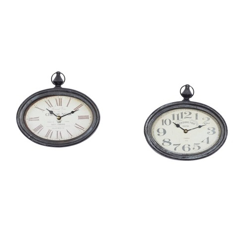 Vintage pocket shop watch wall clock