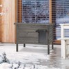 Costway Outdoor Insulated Wooden Cat House w/ All-Round Foam Insulated Double Room - 4 of 4