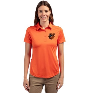 Baltimore Orioles Cutter & Buck Prospect Eco Textured Stretch Recycled Womens Short Sleeve Polo - 1 of 1