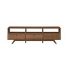 Chic Crate-Modern Scandi 3-Door Low-Profile TV Stand – 80in TV | Mocha - 2 of 4