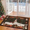 Christmas Area Rug Snowman Design Carpet for Indoor Home Decor Washable Non Slip Throw Carpet - 4 of 4