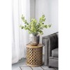 10.5x10.5x13" Aluminum Vase, Silver Streaks - 3 of 4