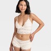 Women's Bubble Lace Cropped Cami - Wild Fable™ - 3 of 4