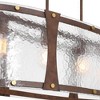 Franklin Iron Works Fable 36" Wide Rust Brown and Antique Brass 4-Light Chandelier - 3 of 4