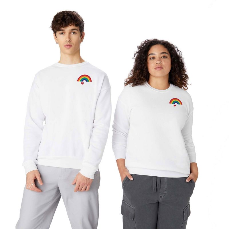 CynthiaF 70s Love Rainbow Sweatshirt - Deny Designs, 4 of 5