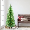 Puleo 4.5' Pre-lit Tinsel Artificial Christmas Tree with Clear Lights - 3 of 3