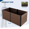 Garvee Wood Look Raised Garden Bed,Outdoor Rectangle Garden Planter for Deep-Rooted Plant, Vegetables, Flowers, and Succulents - 2 of 4