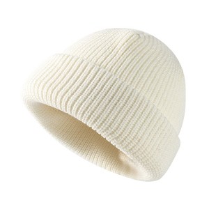 Anna-Kaci Unisex Warm Knit Beanie Soft Stretchy Cuffed Winter Hat Lightweight Solid Color Design - 1 of 3